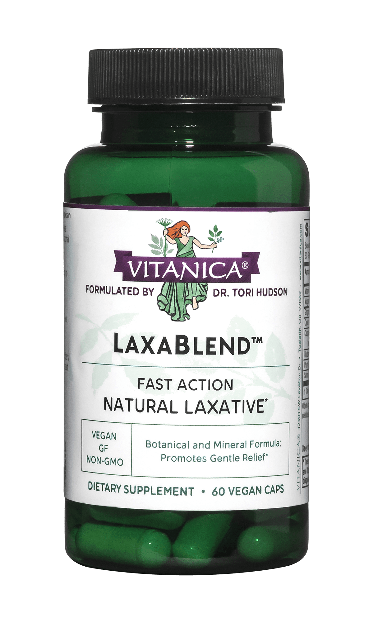 LaxaBlend ™ Natural Laxative 60 capsules Vitanica Natural