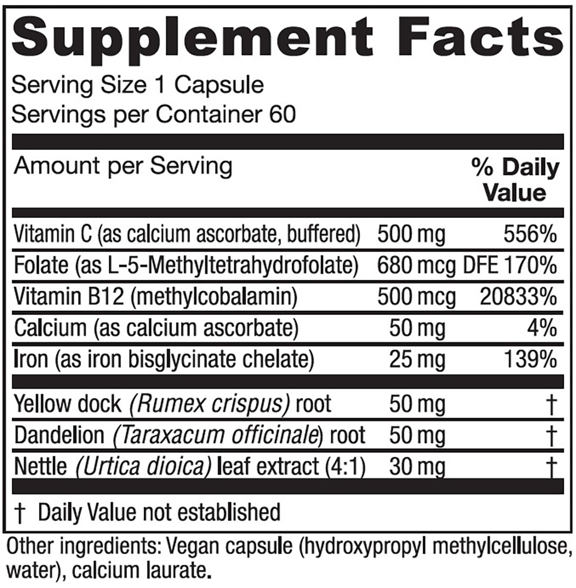 supplement facts iamge