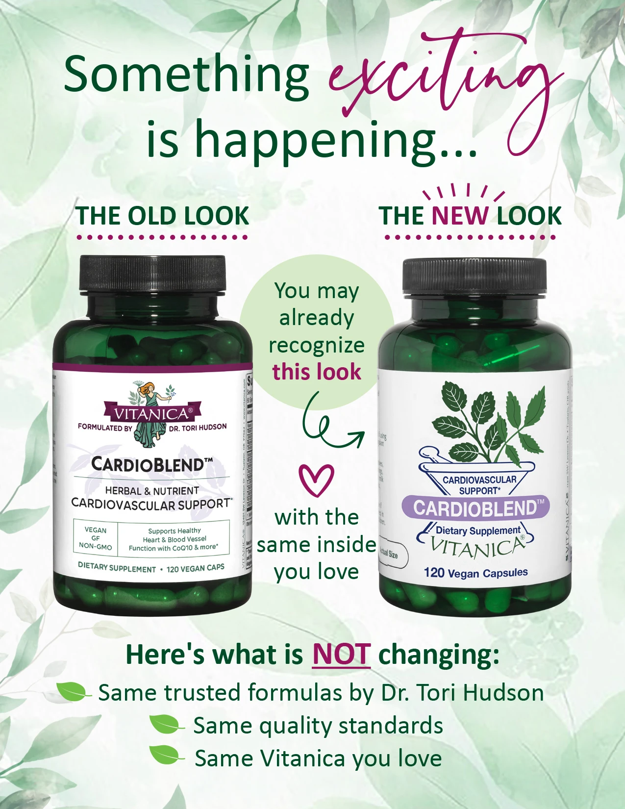 image describing label change-nothing inside the bottle is changing