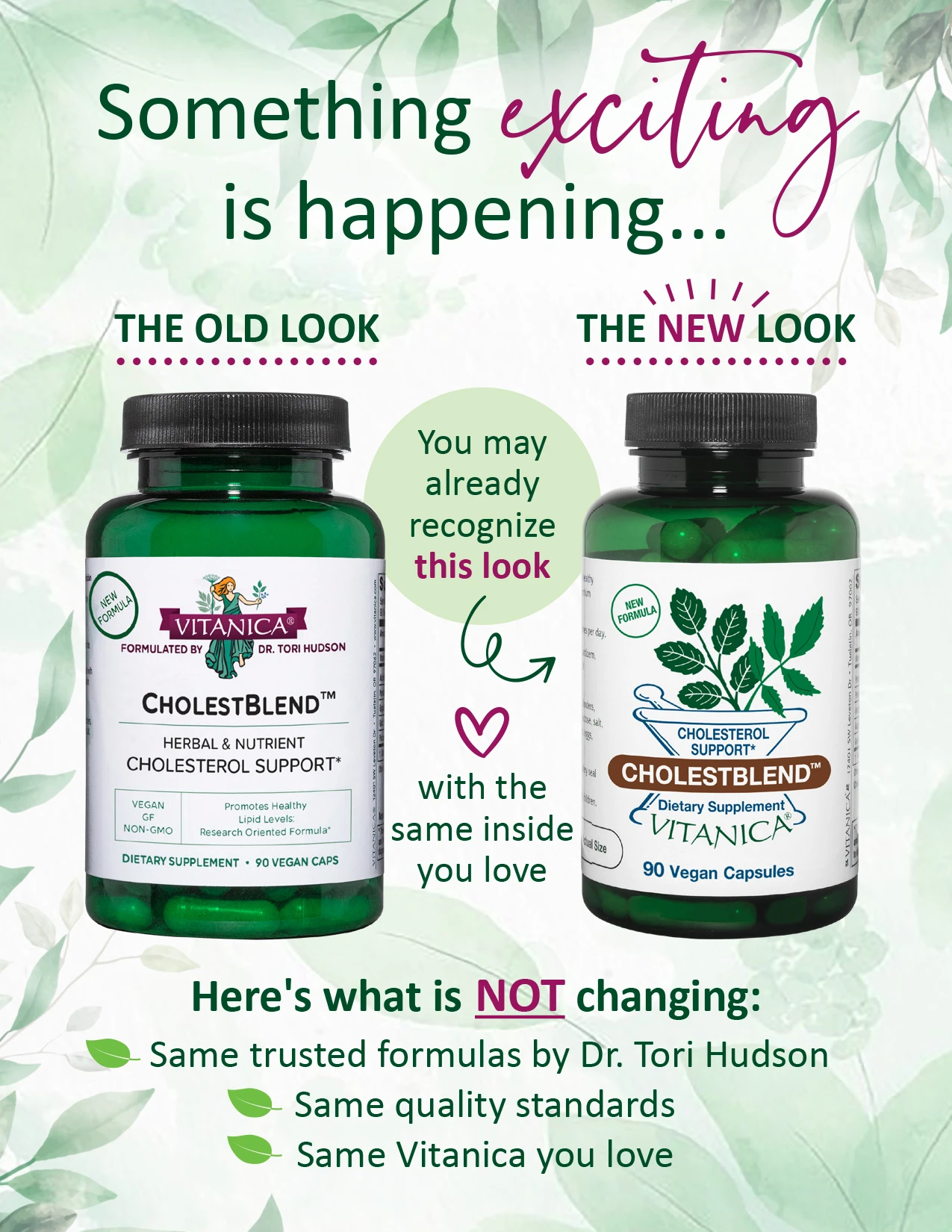 image describing label change-nothing inside the bottle is changing
