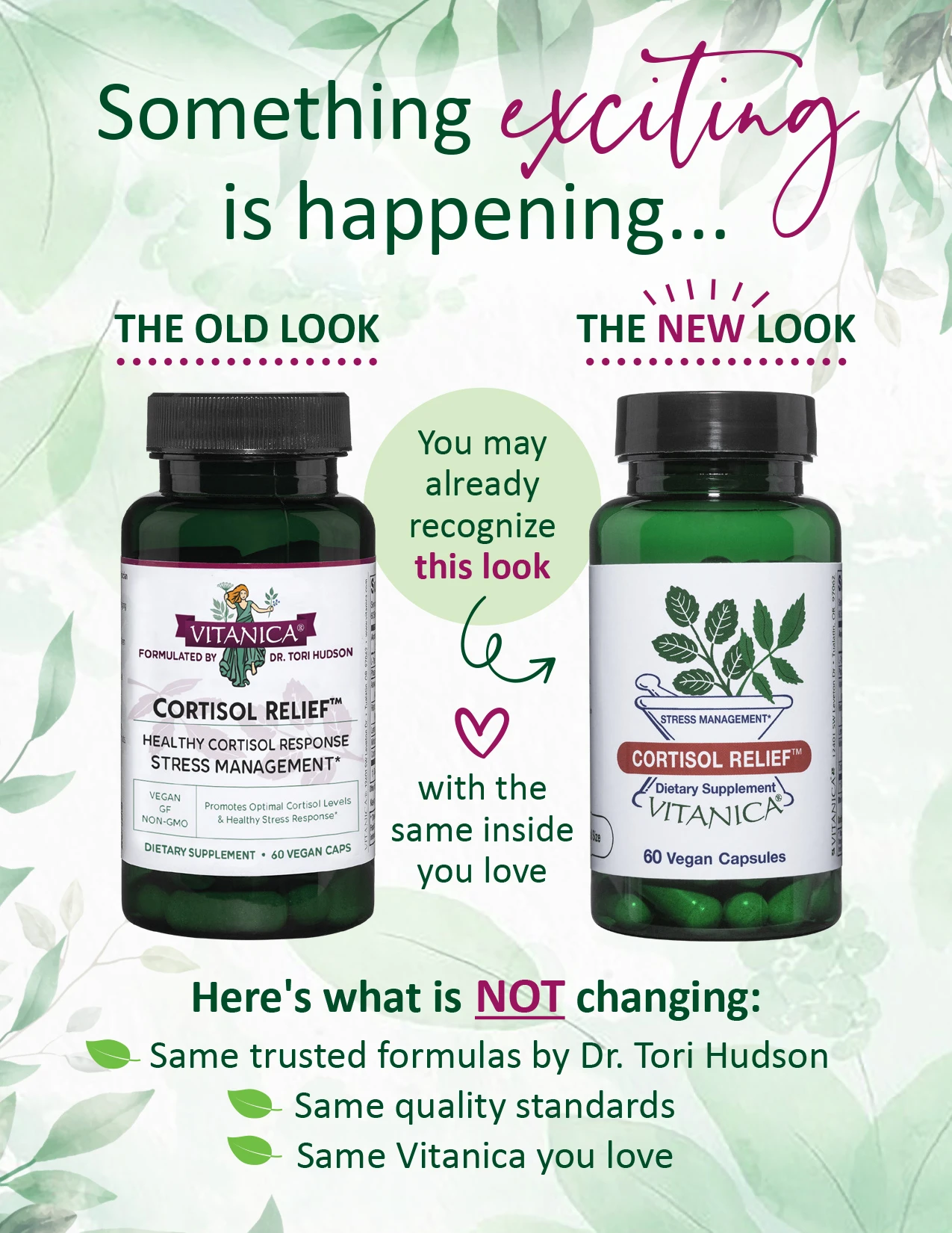 image describing label change-nothing inside the bottle is changing