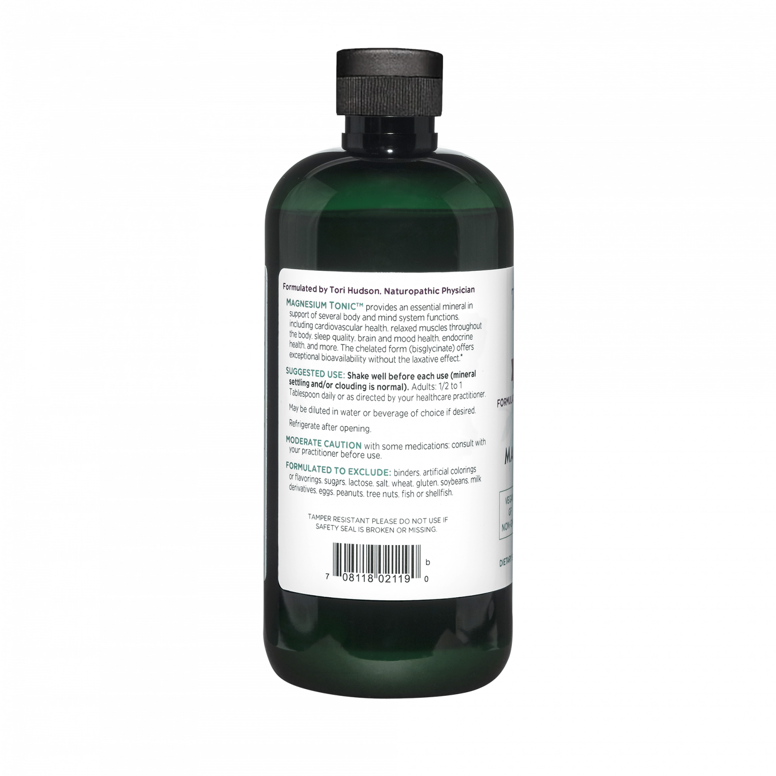 Magnesium Tonic™ 16 oz. liquid Vitanica Natural Health Care for Women